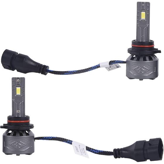 9006 LED Headlight Bulbs 8000lm Set Brightness 6000K White 90066000K