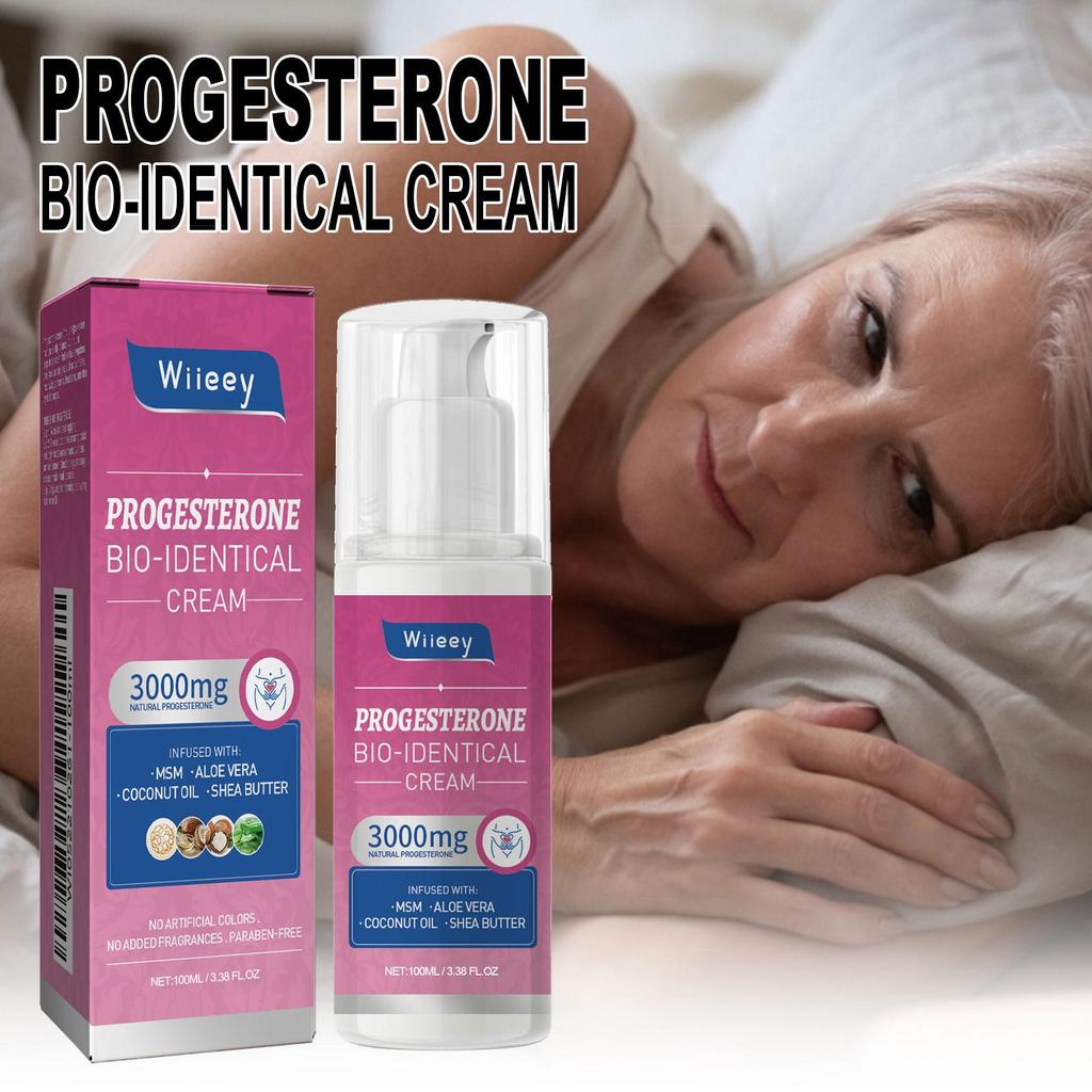 Wiieey Menopause Progesterone Cream Regulates Mood Balancing Progesterone Levels in Women Midlife and Older Adults