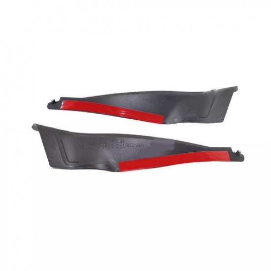 1Pair Car Front Wiper Side Cowl Extension Cover Trim For VW Passat 2012-2015