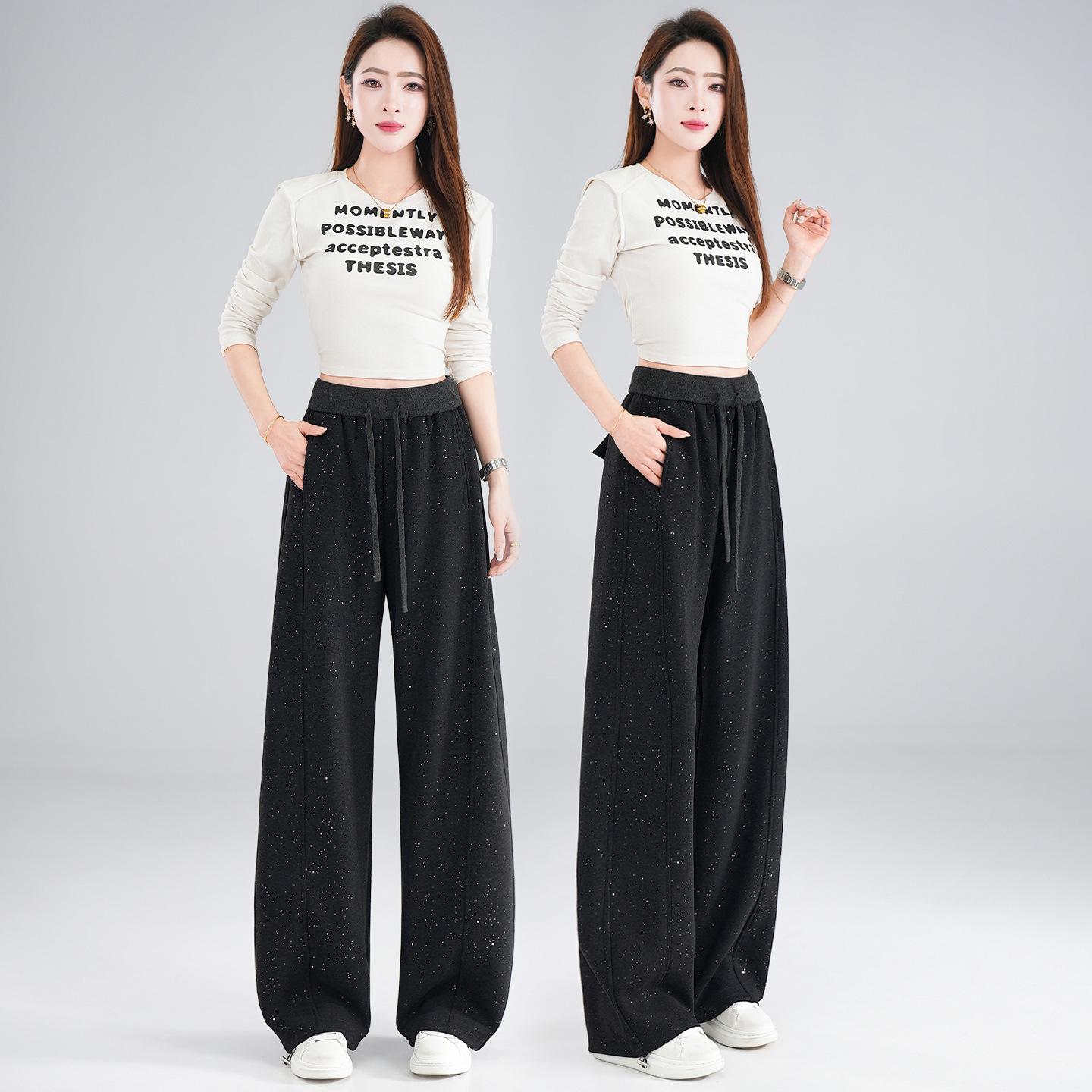 

Spring 2026 High-End Women s High-Waisted Wide-Leg Pants - Street Style Fashion 29 сірий колір