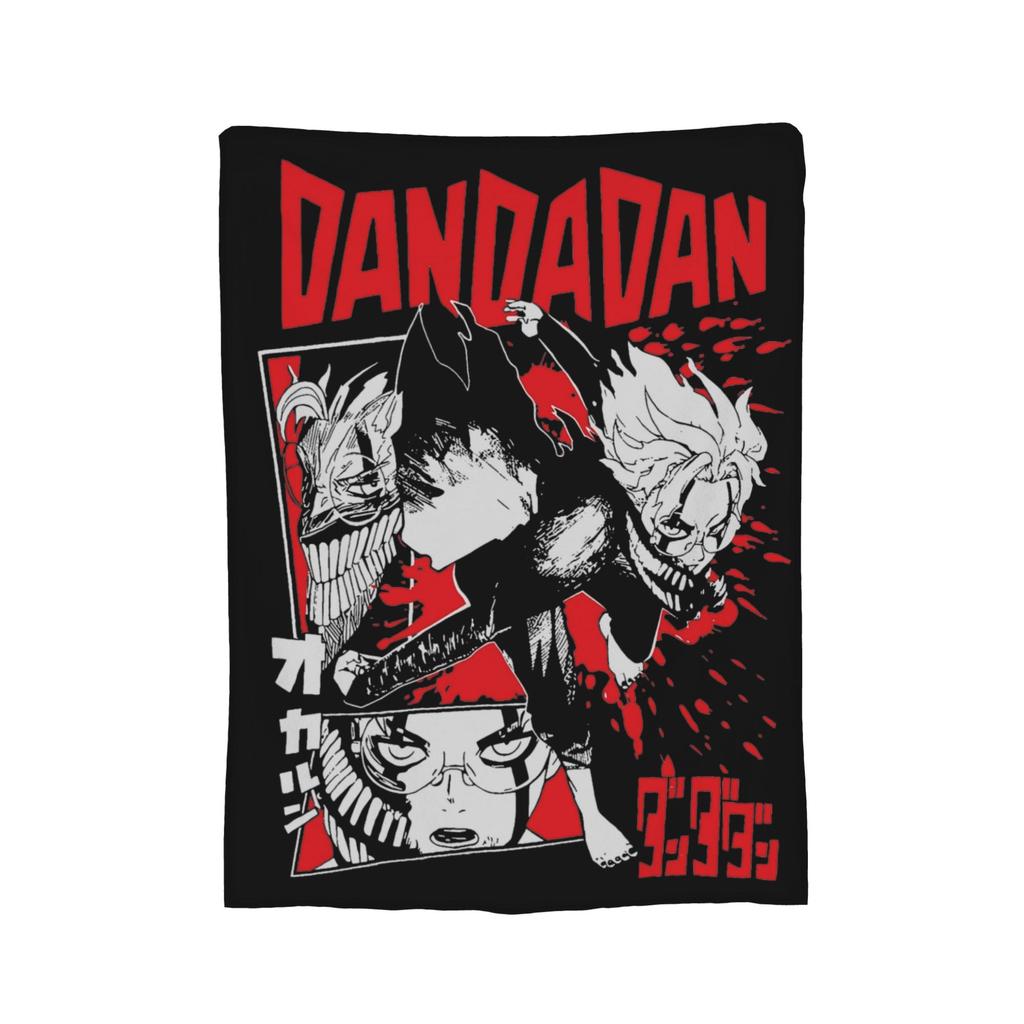 Dandadan Anime Blanket Cover Coral Fleece Plush Okarun Super Warm Throw Blanket for Bedding Couch Bedspread