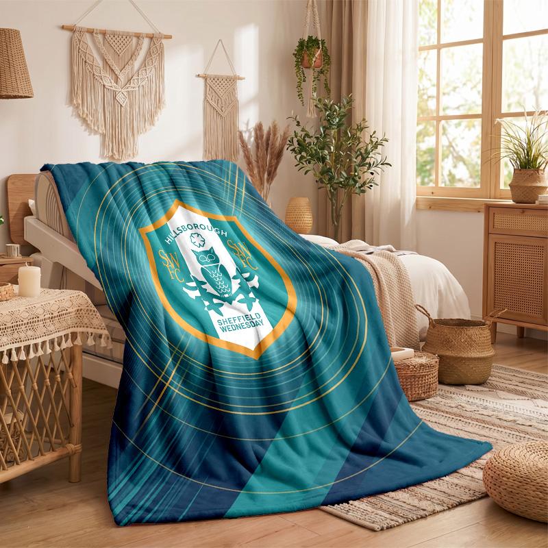Coperta in Pile a Tema Sheffield Wednesday Morbida e Accogliente Coperta in Peluche per Camera da Letto Divano Viaggio