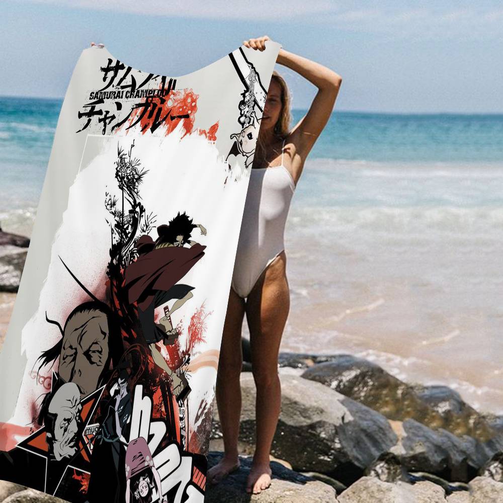 

Adventure Samurai Champloo Big Microfiber Beach Towels Quick Dry Towel Sand Beach Towels Pool Towel For Travel Swim Pool Yoga W40*H60(CM)