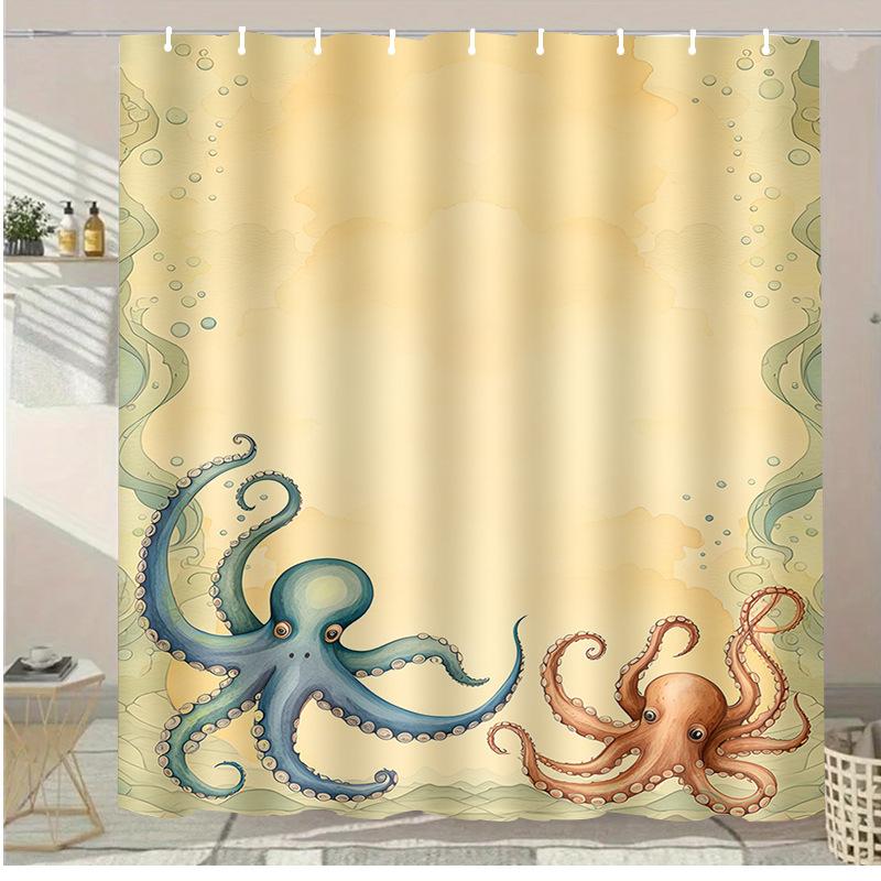 

Cartoon Dinosaur Washable Dirt-Resistant Shower Curtain Shower Head Waterproof Polyester Bath Curtain For Home Decor Accessories W60H190(CM)-1 Pcs