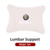 For Alfa Romeo Car Sticker Leather Car Seat Neck And Back Pillow Breathable Accessories For Alfa Romeo 159 Giulietta Giulia 147LG9 