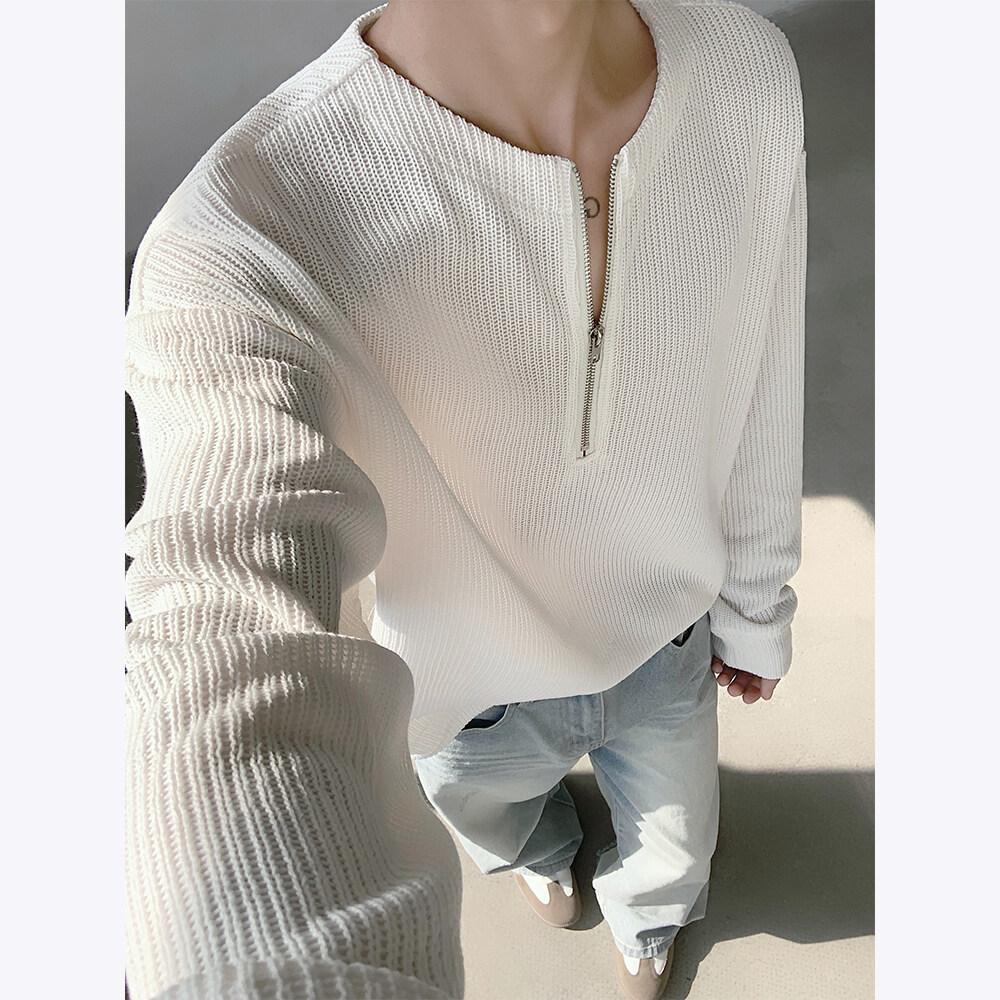 

Men s Old Money Henry Collar Half-Zip Long-Sleeve T-Shirt Hoodie, 2025 Spring Casual Base Layer 3XL білий