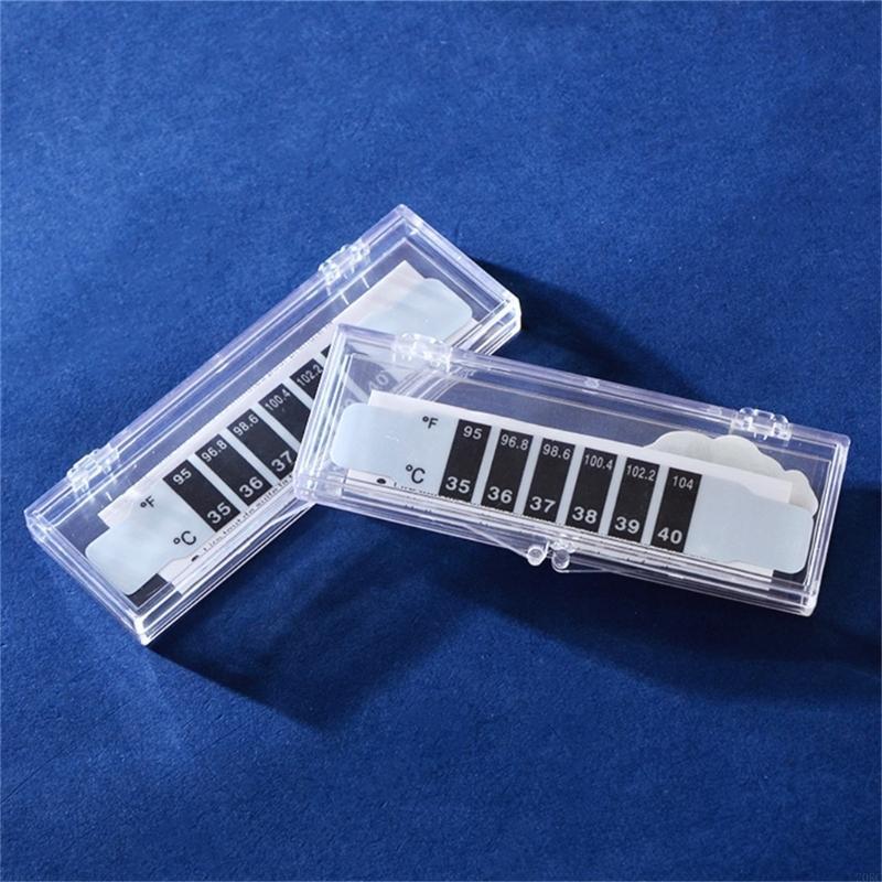 20RC 10Pcs Temperature Forehead Sticker Strips Digital Display Thermometer Strips