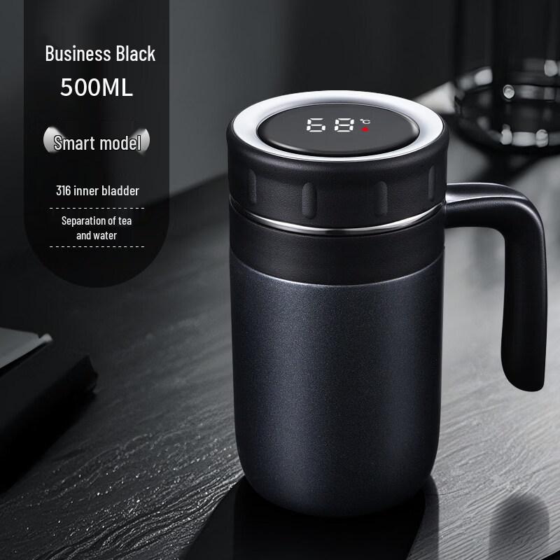 Xihe Smart Insulated Mug with Temperature Display and Tea Infuser