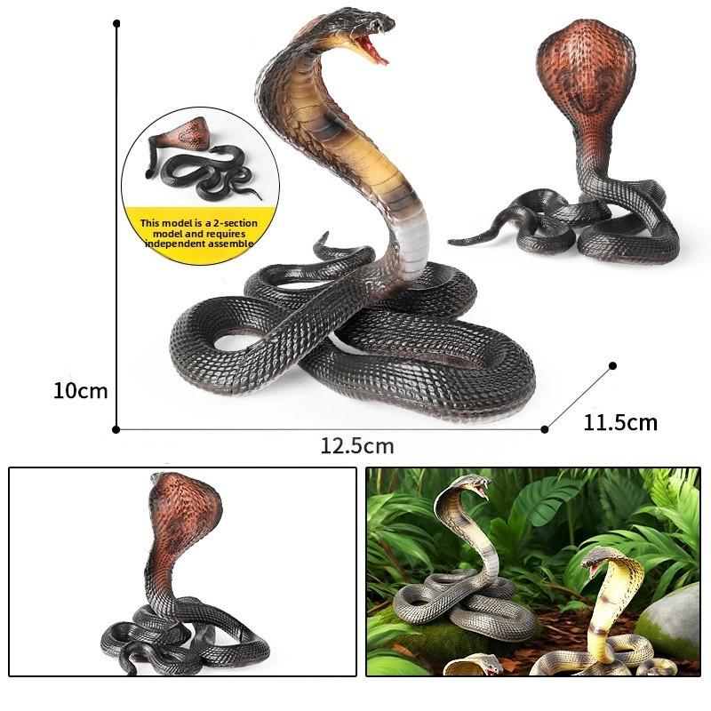 Childrens Realistic Snake Model With Plastic Construction For Educational And Play Use