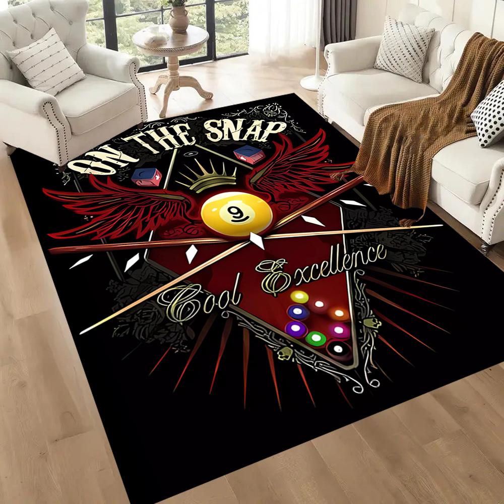 Pool Table Setup Floor Mats for Living Room, Bedroom and Room Decoration Are Suitable for Gifts.