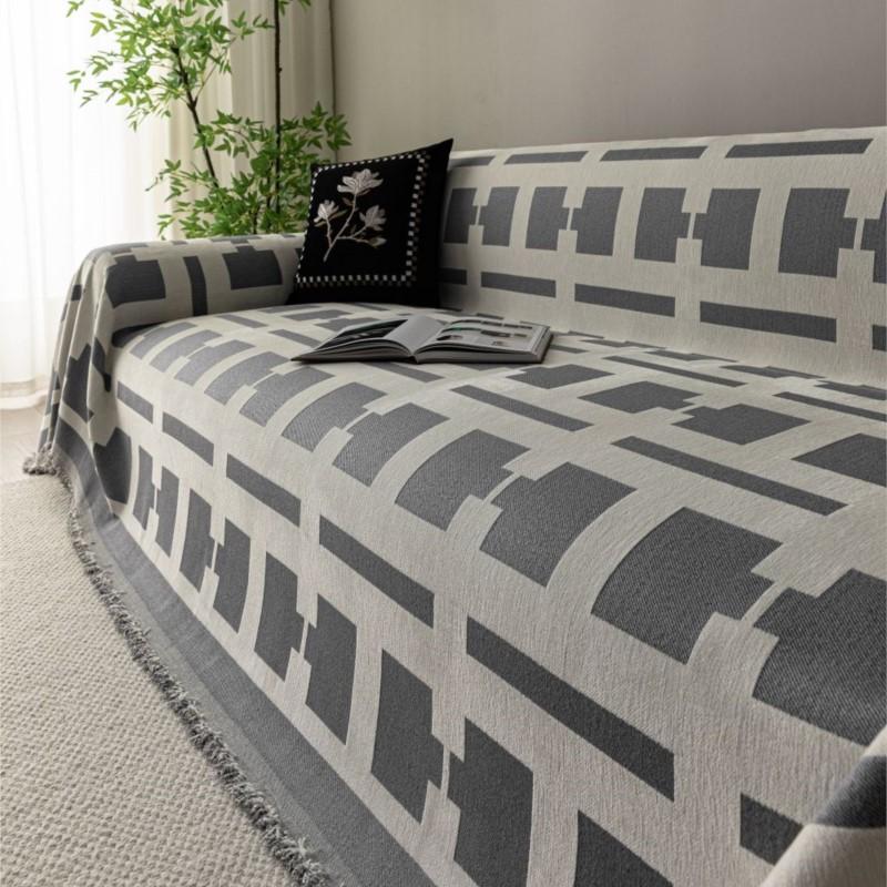 Funda Sofa Home Chenille Geometric Sofa Mat Throw Blankets All-season Camping Picnic Blanket  Sofa Cover