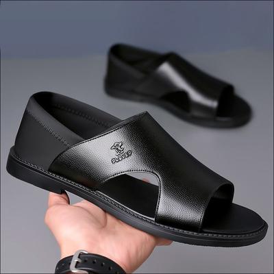 Sommer Neue Schuhe für Männer Fashion Echtes Leder Sandalen Große Größe Kuh Leder Casual Loafers Jugend Outdoor Coole Strand Schuhe