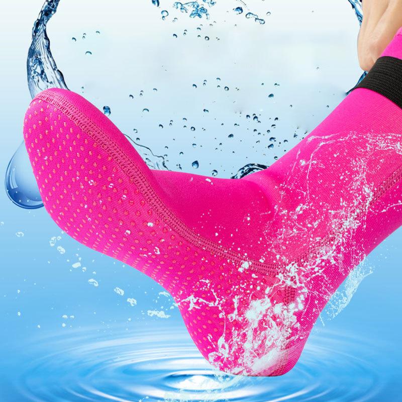 yAlisi 3mm Starry Pattern Swimming Snorkeling Socks Unisex Winter Warm Anti-Slip Sport Scuba Socks Water Booties for Snorkeling