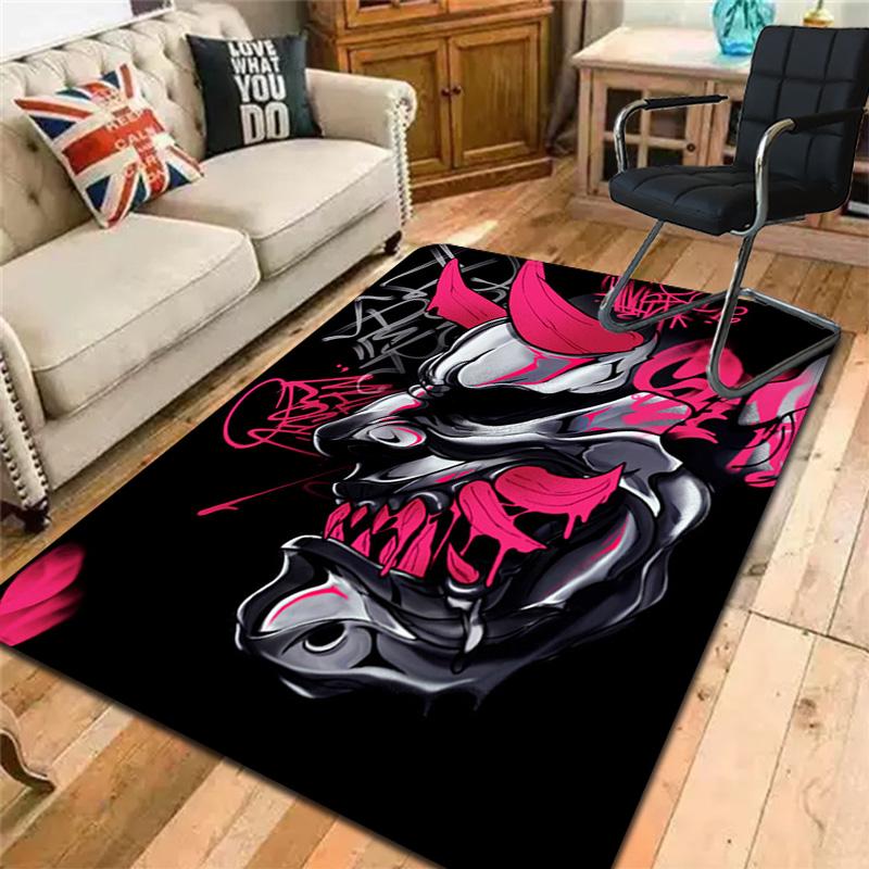 Creepy Monster Mask Rug Floor Mat for Living Room or Bedroom Soft and Comfortable Carpet a Gift for Birthday and Holiday.MFF0918554
