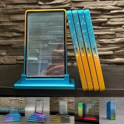 Aluminium Frame 35PT /CGC Graded Cards Protector Transparent UV Protection Card Protective Case Durable Double-sided Glass