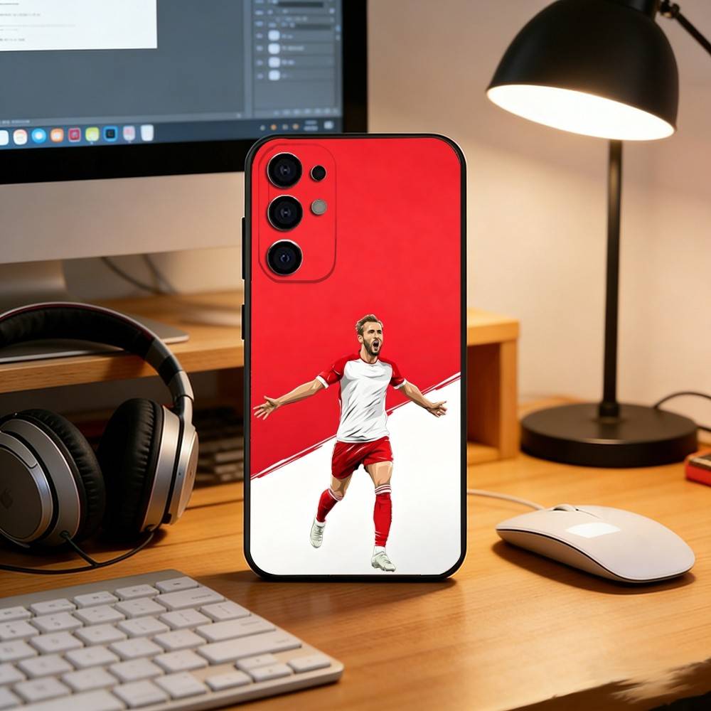 H-Harry K-Kane Phone Case For Samsung S25,S24,S21,S22,S23,S30,Ultra,S20,Plus,Fe,Lite,Note,10,Black Cover