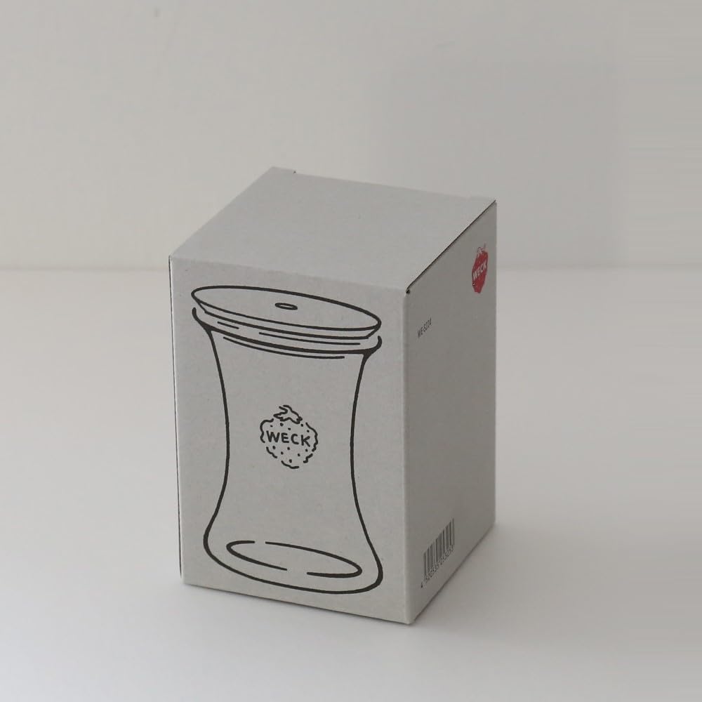 Weck Gift Box Drink Bottle, Delicatessen, 330ml, with Perforated Wooden Lid, WE-S224
