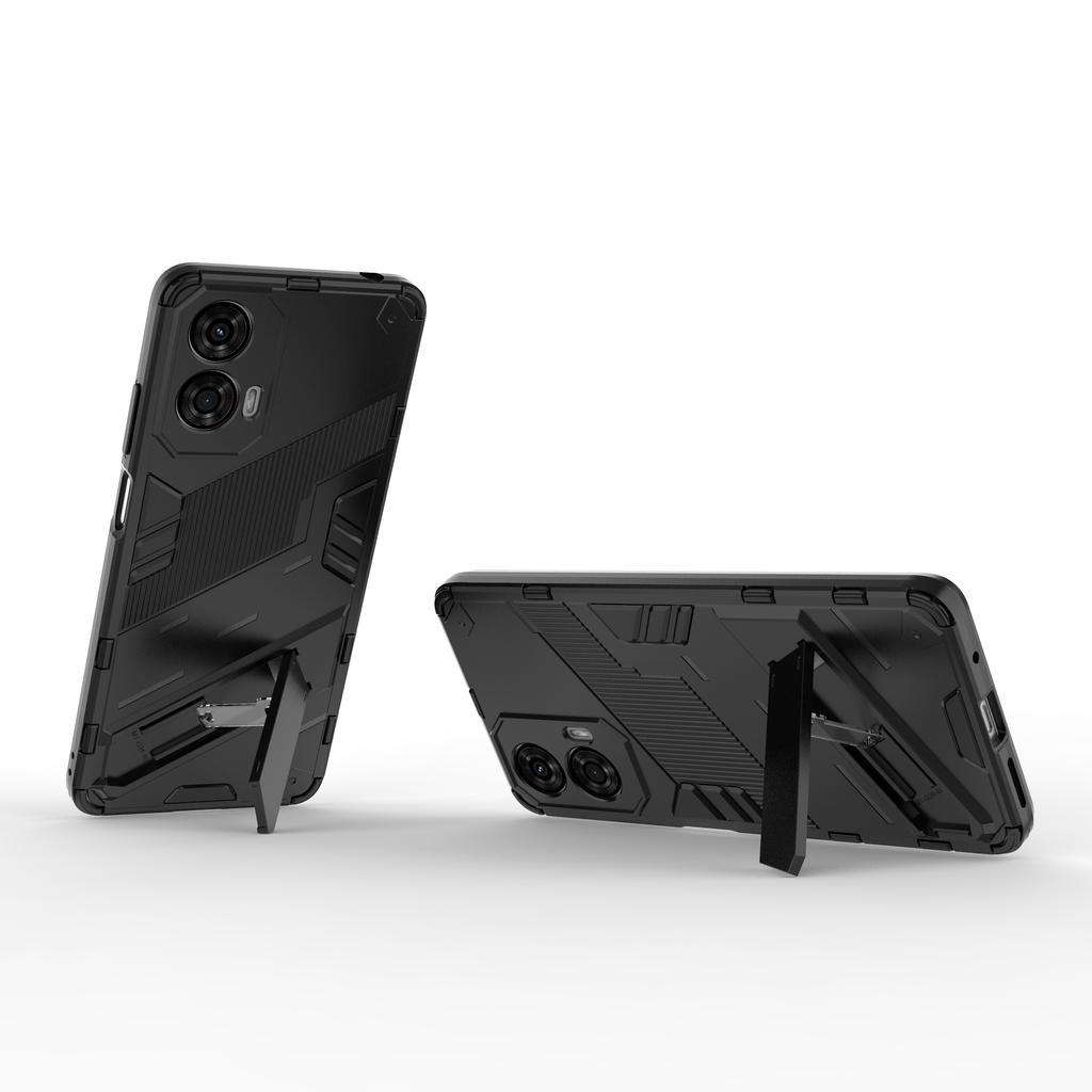 For Motorola Moto G24 4G Case PC+TPU Shockproof Phone Cover with Kickstand