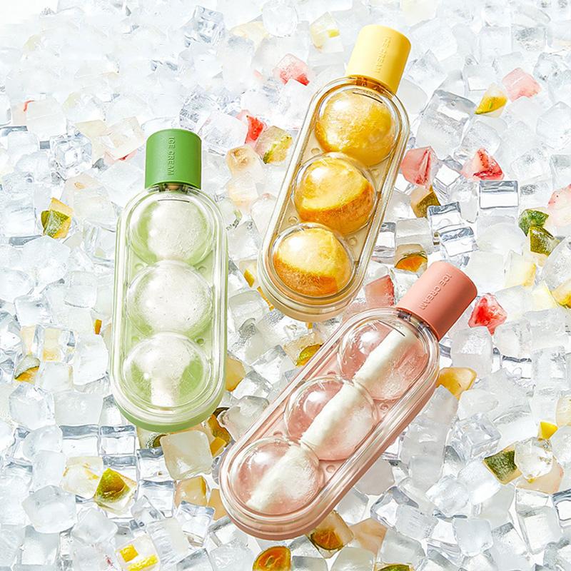 Popsicle Shape Ice Cream Mold with Straw Cold Drinking Ice Ball Make Mould DIY Fruit Juice Ice Popsicle Mold Ice Cube Maker Tool
