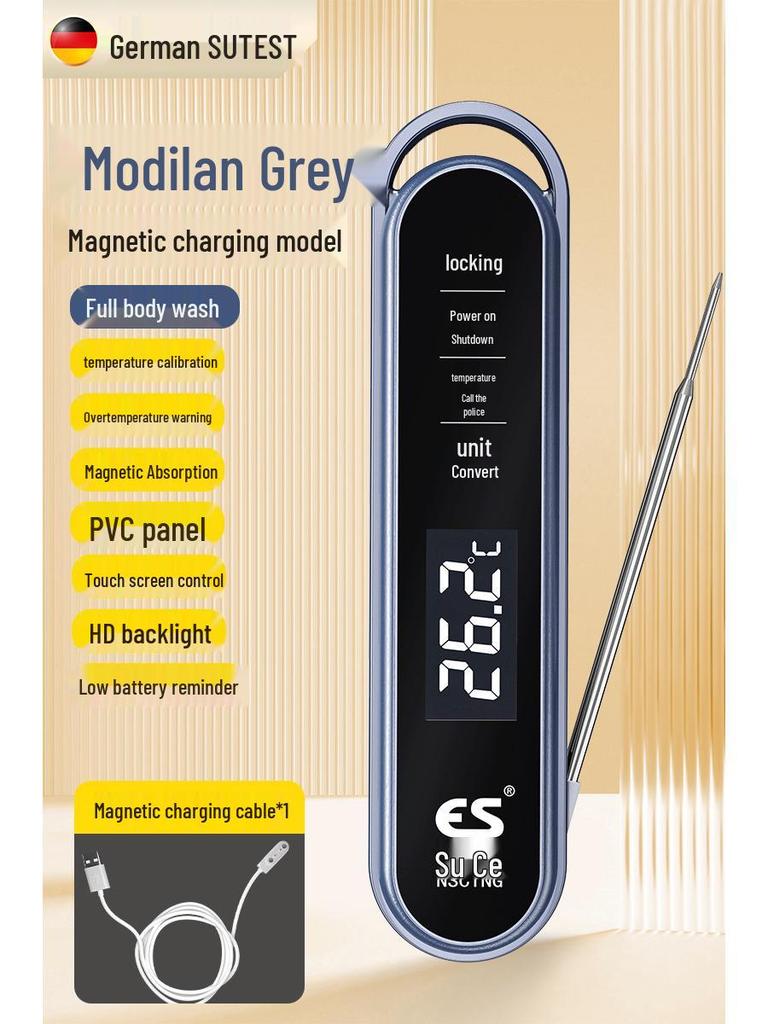 Waterproof Kitchen Food Thermometer with Baking Probe for Water Temperature Measurement
