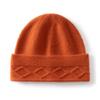 Classic solid color cashmere hat thickened head hat women's cashmere winter warm casual wool stack hat
