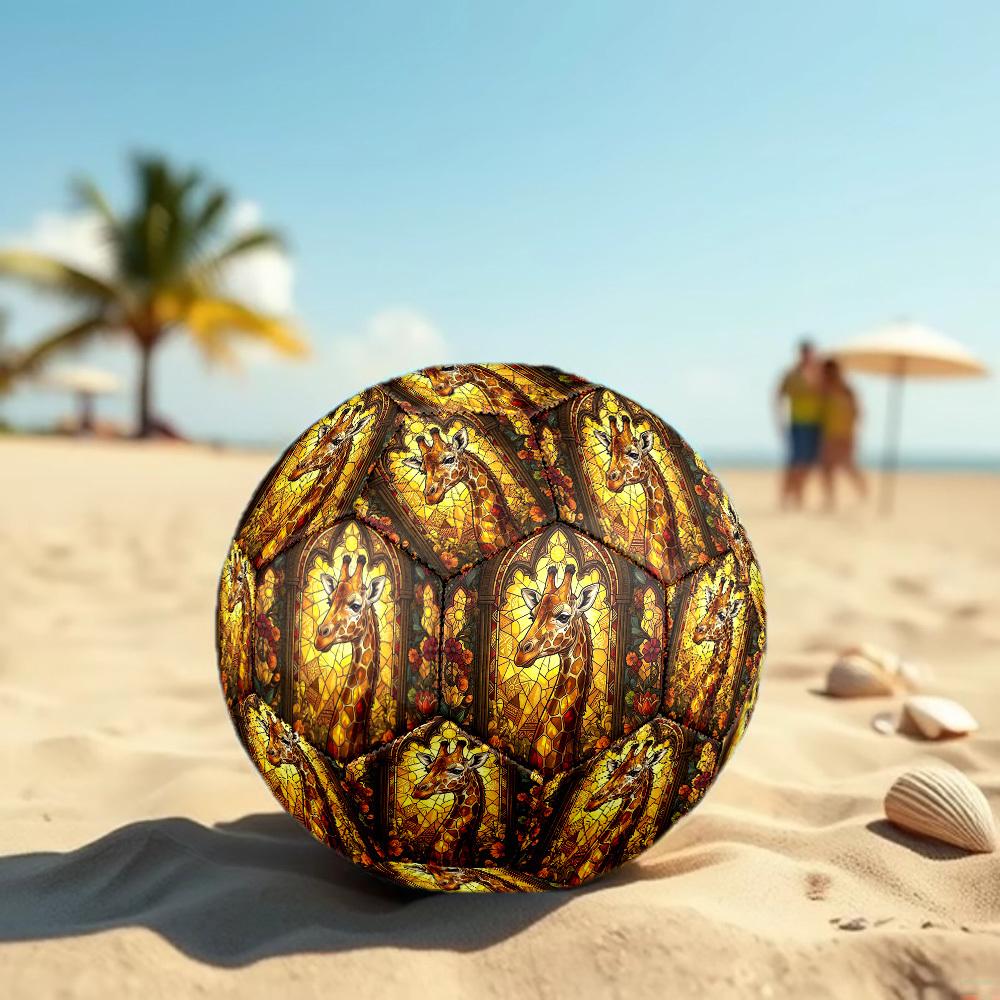 1pc Giraffe Glass Durable Size 5 Soccer Ball Professional Match Training Football Indoor &Outdoor Sports Ball p60178