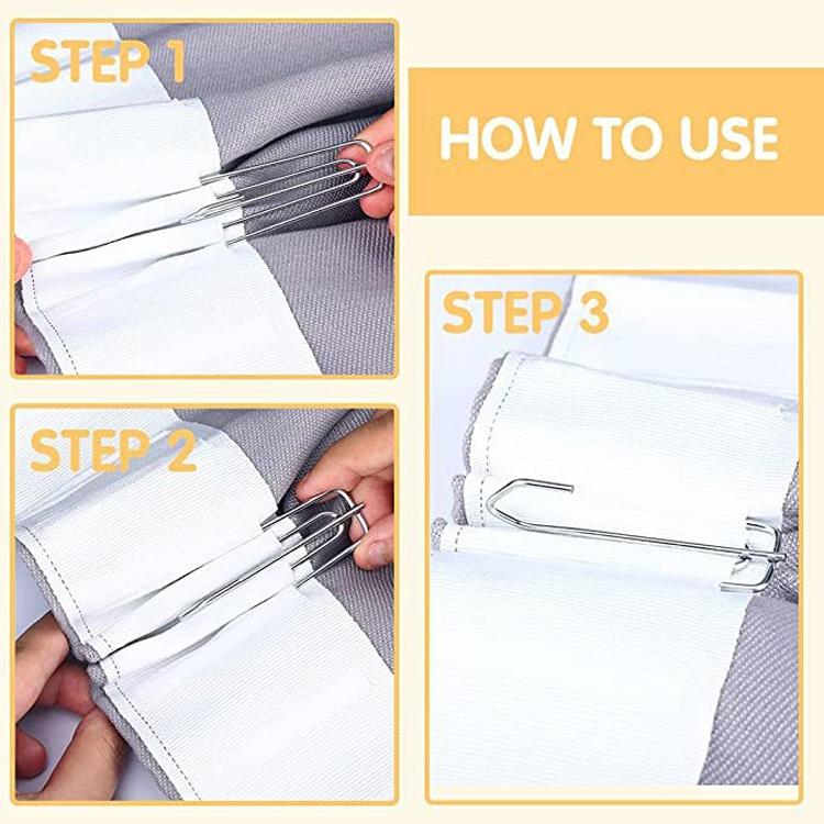 Hot Selling 2 Sets Four Claw Hook Set Curtain Replacement Hook Home Hook Use Accessories