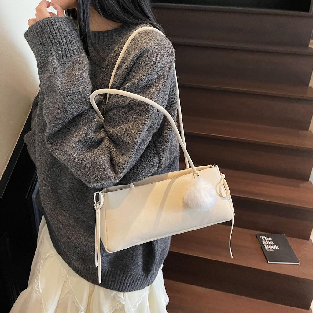 Baguette bag women's 2025 new armpit bag handbag retro suede matte premium shoulder women's bag