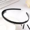 Matte Black Hair Hoop Non-Slip HairBand Female All-Match Press Hair Head Buckle Bezel Headband Girl Serrated Hair Accessories
