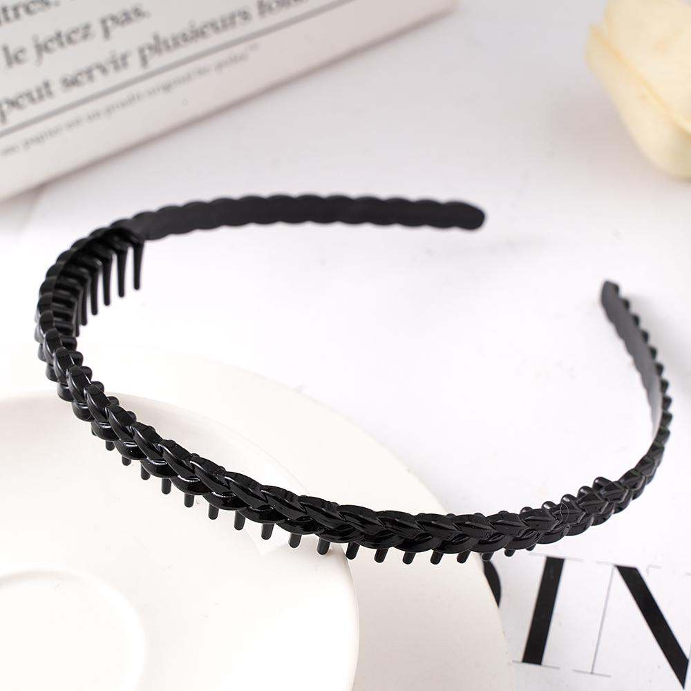 Matte Black Hair Hoop Non-Slip HairBand Female All-Match Press Hair Head Buckle Bezel Headband Girl Serrated Hair Accessories