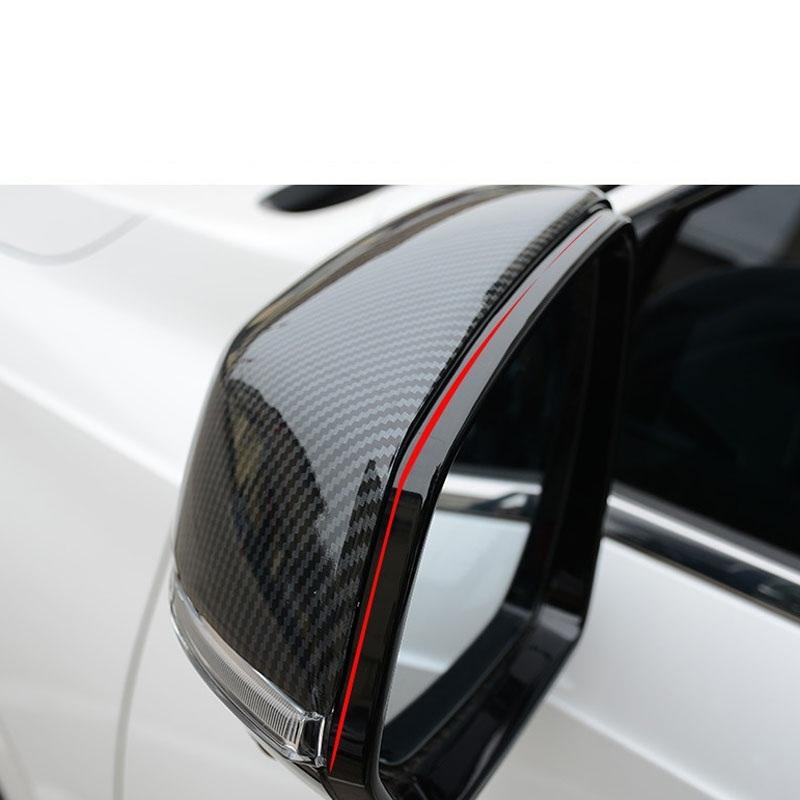 For GWM Haval H6 GT Jolion Car Accessories ABS Carbon Black Side Door Rearview Mirror Ear Cover Sticker Styling