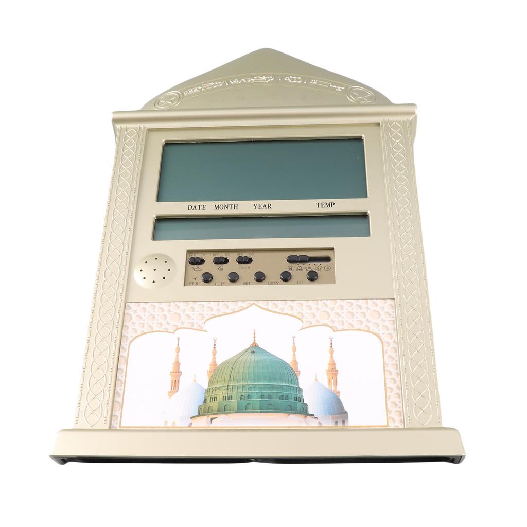 Digital Azan Mosque Clock Calendar Alarm Clock Multifunction Wall Clock for Home Decoration