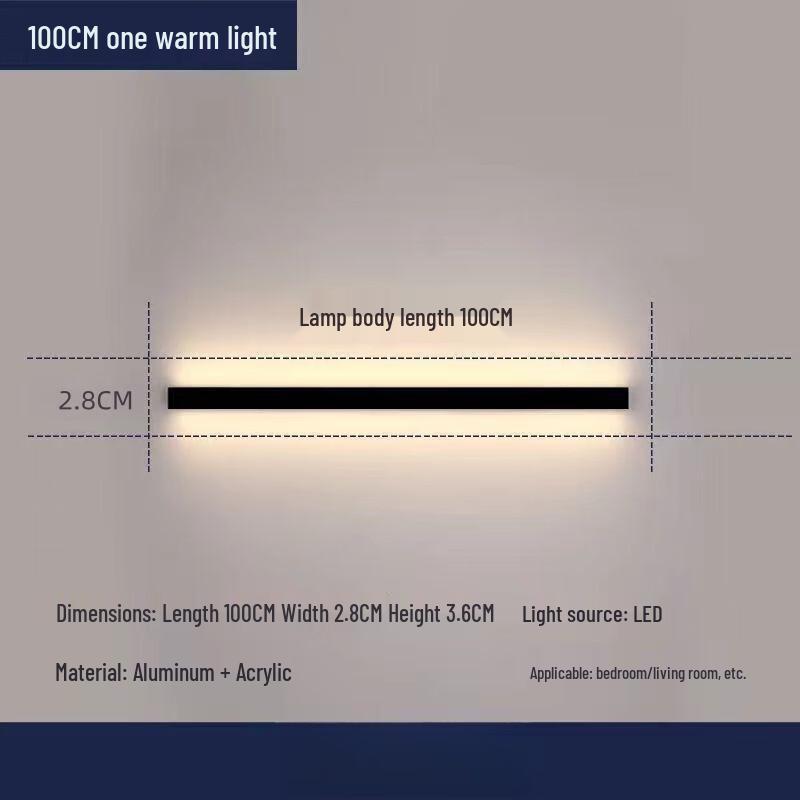 Minimalist Modern LED Strip Wall Lamp