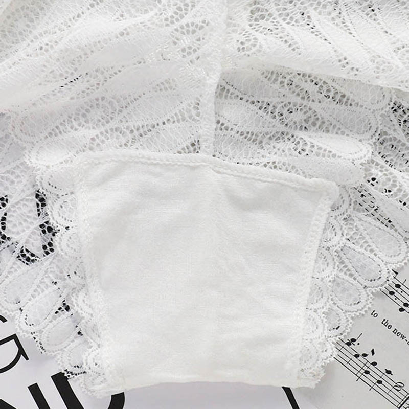 Panties Women Lace Underwear Sexy Low-Waist Briefs Hollow Out G String Underpant Soft Transparent Female Lingerie