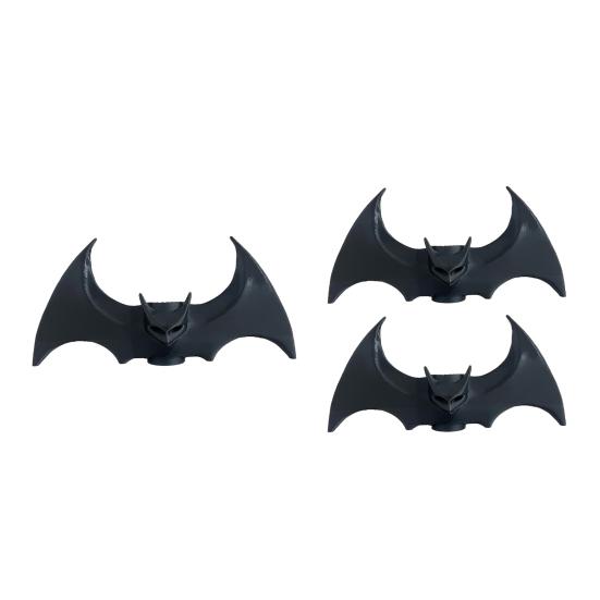 1/2 szt. Halloweenowy świecznik w kształcie nietoperza Upiorny drukowany w 3D czarny stojak na świece z nietoperzem Świecznik Dekoracja centralna stołu domowego