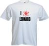 I LOVE LEONARD - FUNNY BIG BANG THEORY SLOGAN Womens T-Shirt