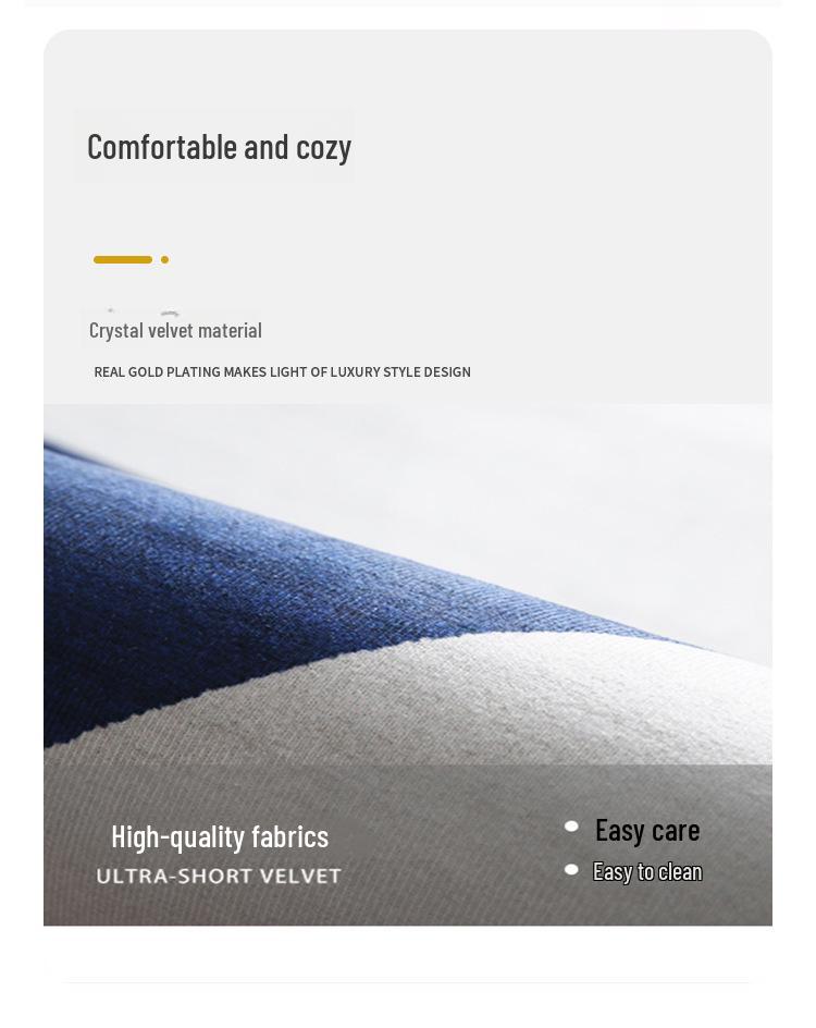 Rutschfester Wohnzimmerteppich aus Samt: Schmutzabweisend, Pflegeleicht, Kühl, Leise, Schlichter Stil