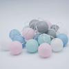 Cotton Ball Light String Macaron Color 3 Meters 20 lights-USB Type