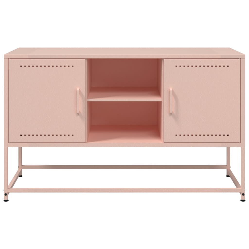 Pink TV Stand 100.5 X 39 X 60.5 Cm Steel