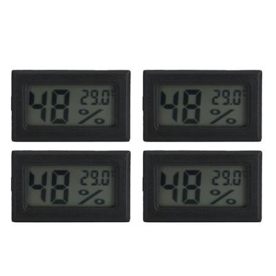 4 st Minikompakta digitala temperatur- och fuktighetsmätare Mätare Inomhustemperaturmätare Hygrometer TS 804 B