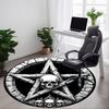 1pc Gothic Skulls Carpet for Office Non-Slip, Round Carpet, Soft & Comfortable, Carpet for Office, Lightweight Round Floor Mat