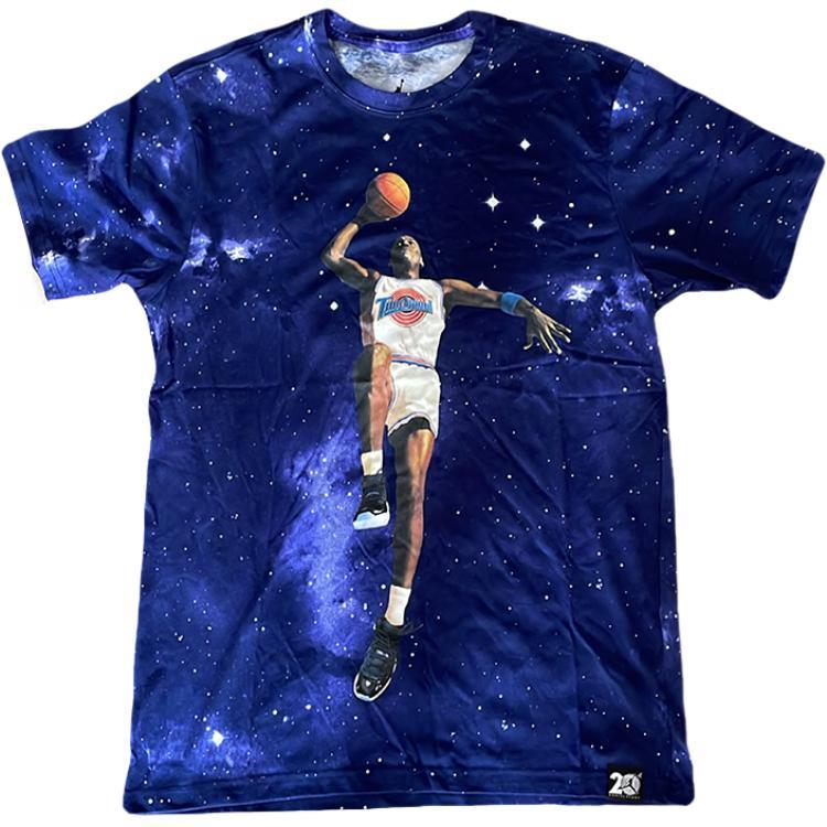 Jordan Air 11 Galaxy Ronde Hals Mode Veelzijdig Sport Kortmouwig T-shirt Heren T-shirts 801590-100 XL