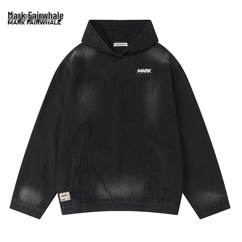 MARK FAIRWHALE Men s Loose Fit Casual Hoodie L
