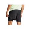 Adidas Logo Print Elastic Two-In-One Loose Straight Sports Shorts Men Shorts Black IR8597