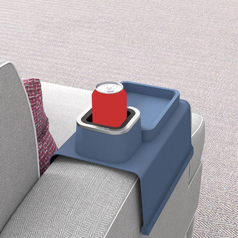 Anti-Slip Sofa Coaster Cup Holder Arm Chair Couch Recliner Remote Control Cellphone Organizer Holder Silicone Sofa Armrest Tray