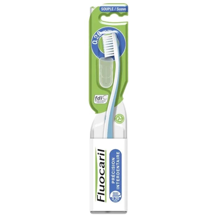 Toothbrushes-Fluocaril Soft Interdental Toothbrush (Color : Blue)