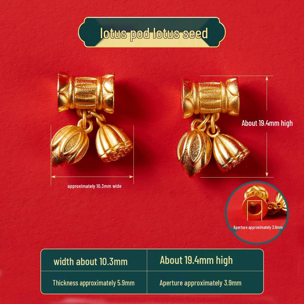 Vergoldetes antikes Schmuckset: Halskette, Armbänder & Perlenanhänger - Nicht verblassendes DIY-Zubehör