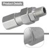 Stainless Steel Rotary Pressure Washer Connector Male Thread For Standard NPT Inner 3/8 To Outer 3/8 NPT Anti-winding Joint