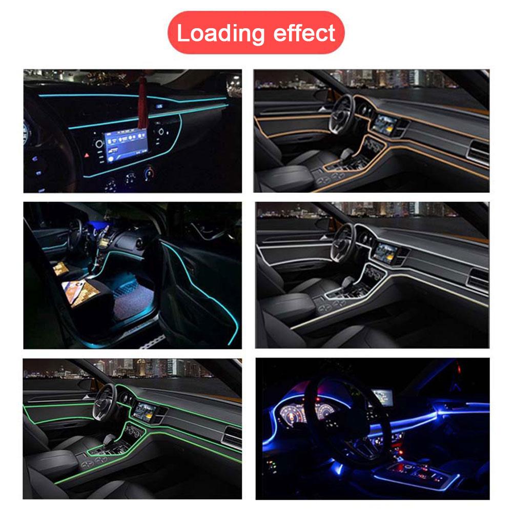 Decorative Mood Lighting For Car Interior Lamps Strips Atmosphere Lamp Light Assembly RGB Car Decoration Lighting Accessories