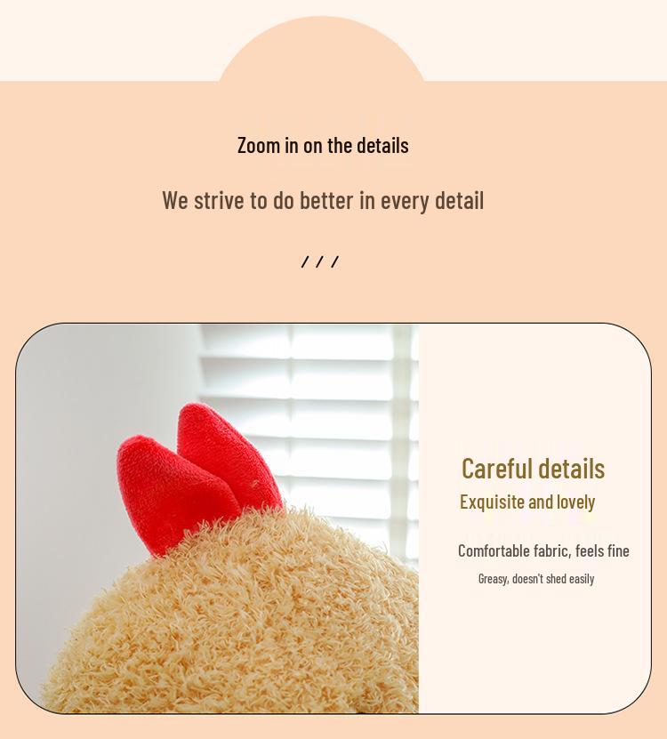 Tempura Shrimp Plush Pillow - Cute Long Dorm Bed Buddy